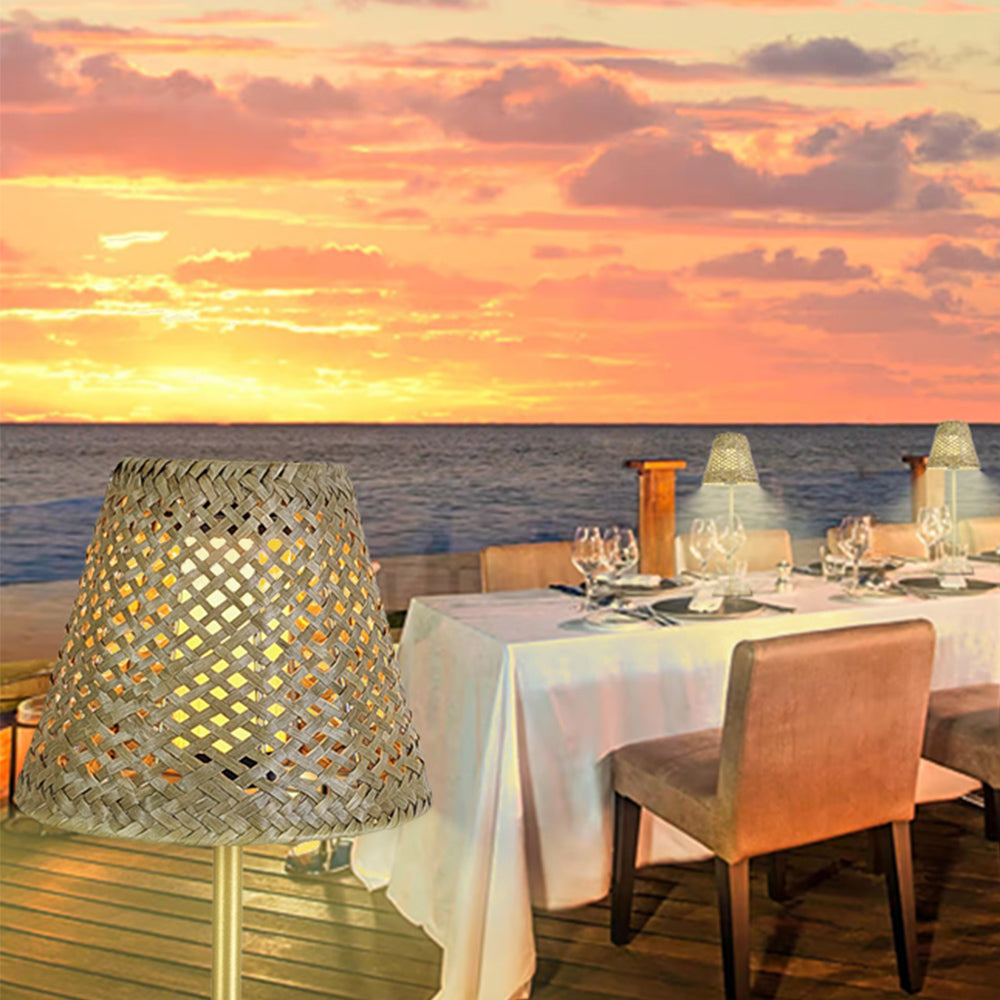 LumiTerras – Wireless LED Table Lamp, Dimmable Outdoor Lighting for Patio and Garden