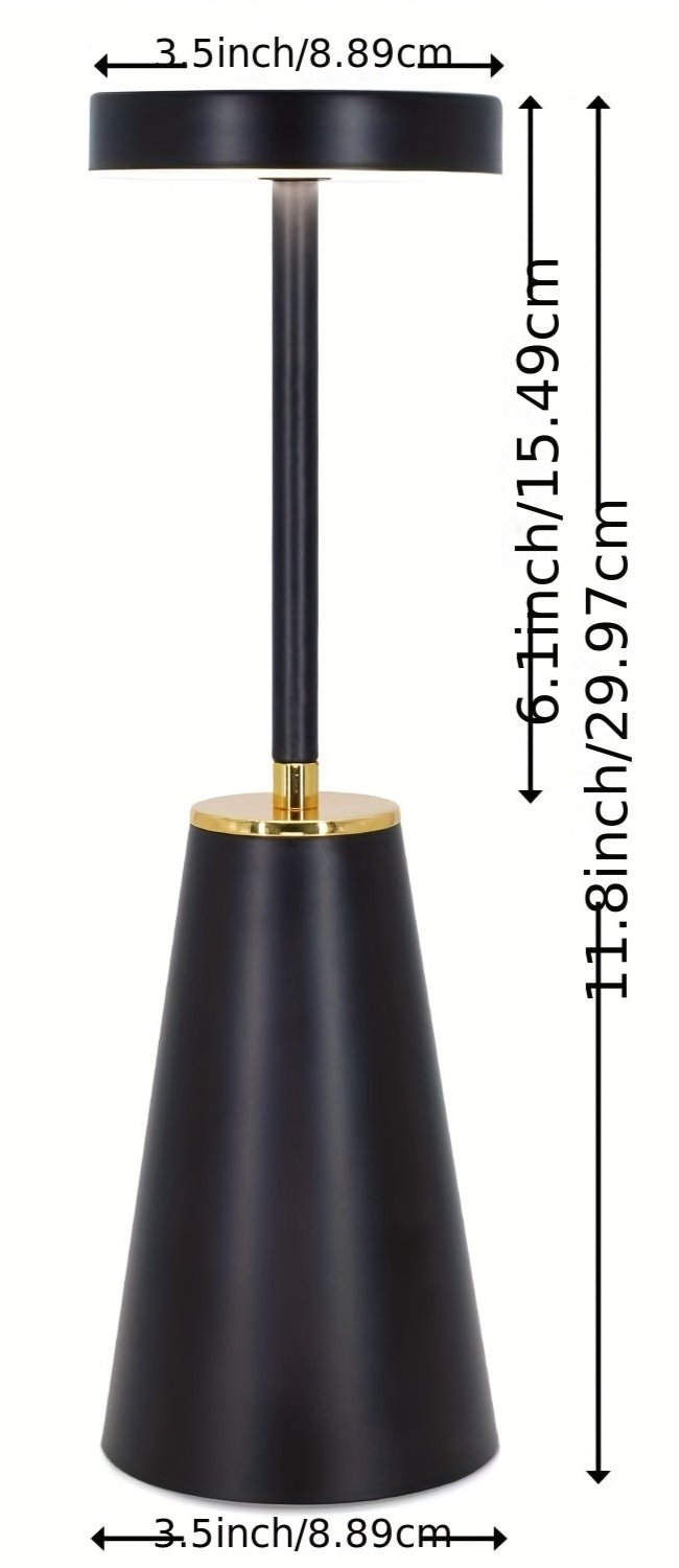LumiTouch - Lampada da tavolo LED moderna con funzione touch dimmerabile | Senza fili e a risparmio energetico
