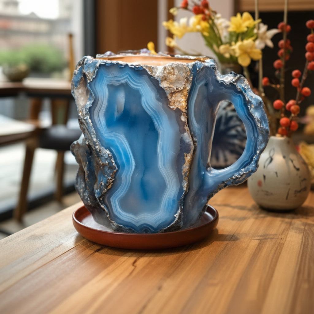 Tazza Ceramica Design Pietra Naturale Tazza Caffè Lusso Decorativa