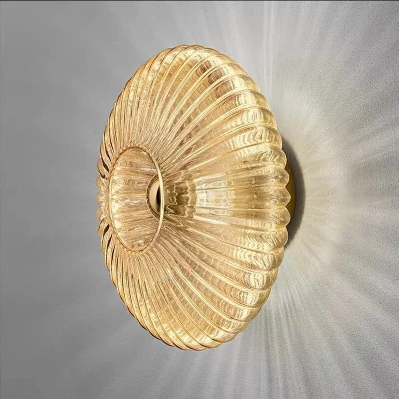 RippleGlow - Modern Glass Wall Lamp for Stylish Interiors