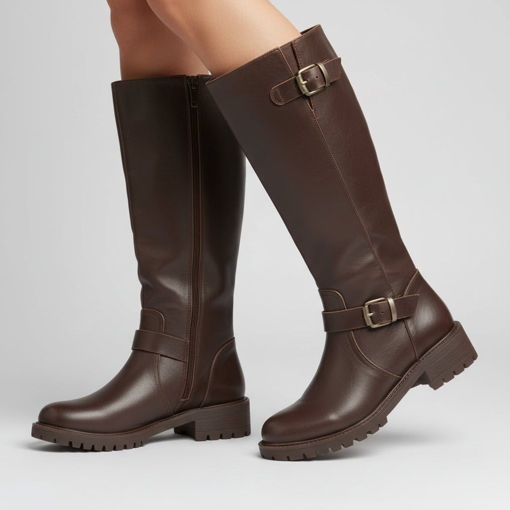 Womens Knee High Boots Elegant Low Heel Daily Comfort