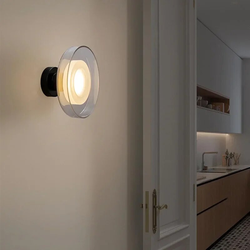 NovaNimbus - Round Glass Wall Lamp