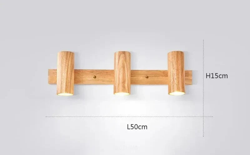 NordicWood - Modern Wall Lamp made of Walnut Wood Scandinavian LED Lighting
