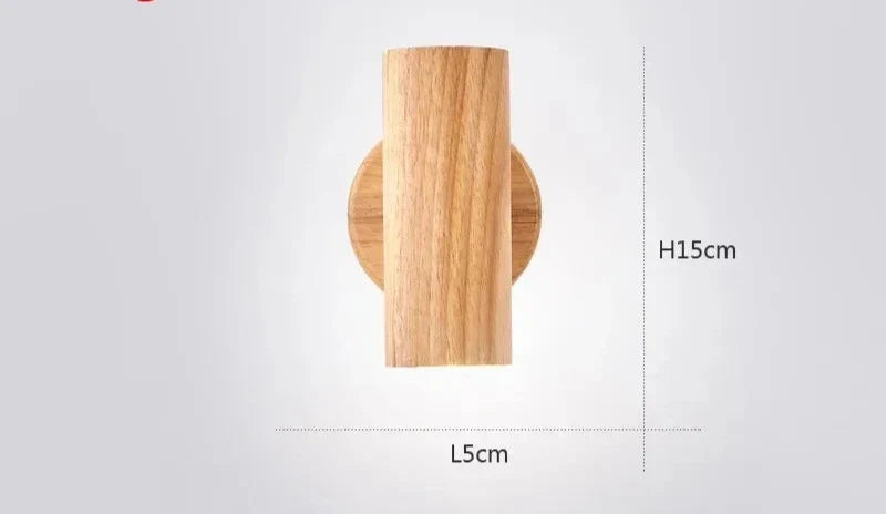 NordicWood - Modern Wall Lamp made of Walnut Wood Scandinavian LED Lighting