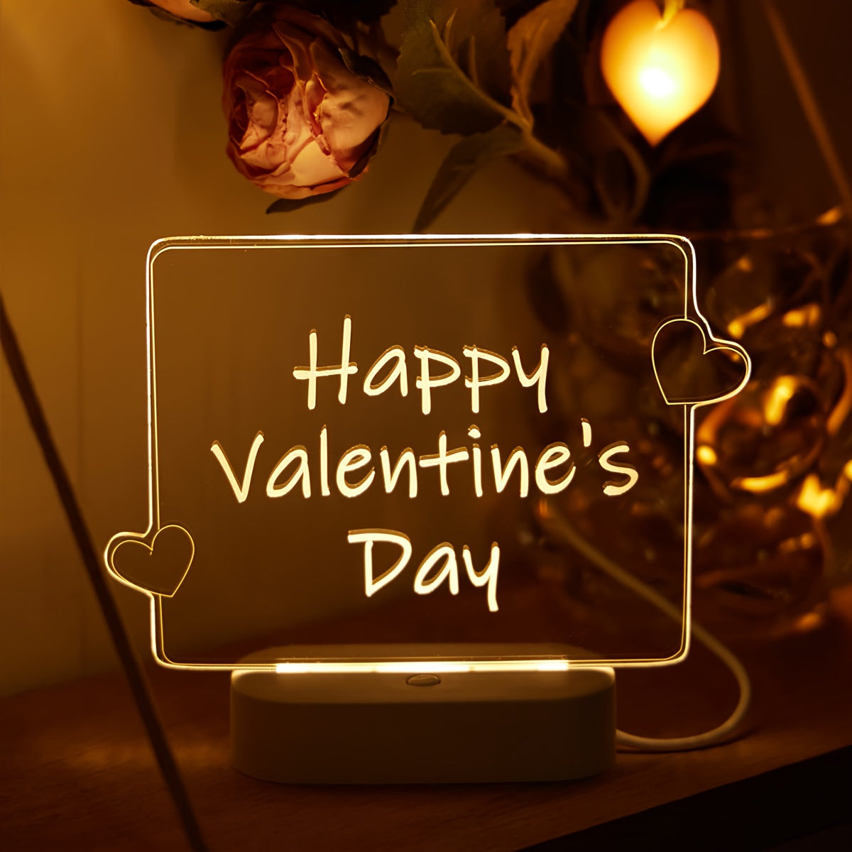 LoveGlow - USB 3D Love Heart Night Light