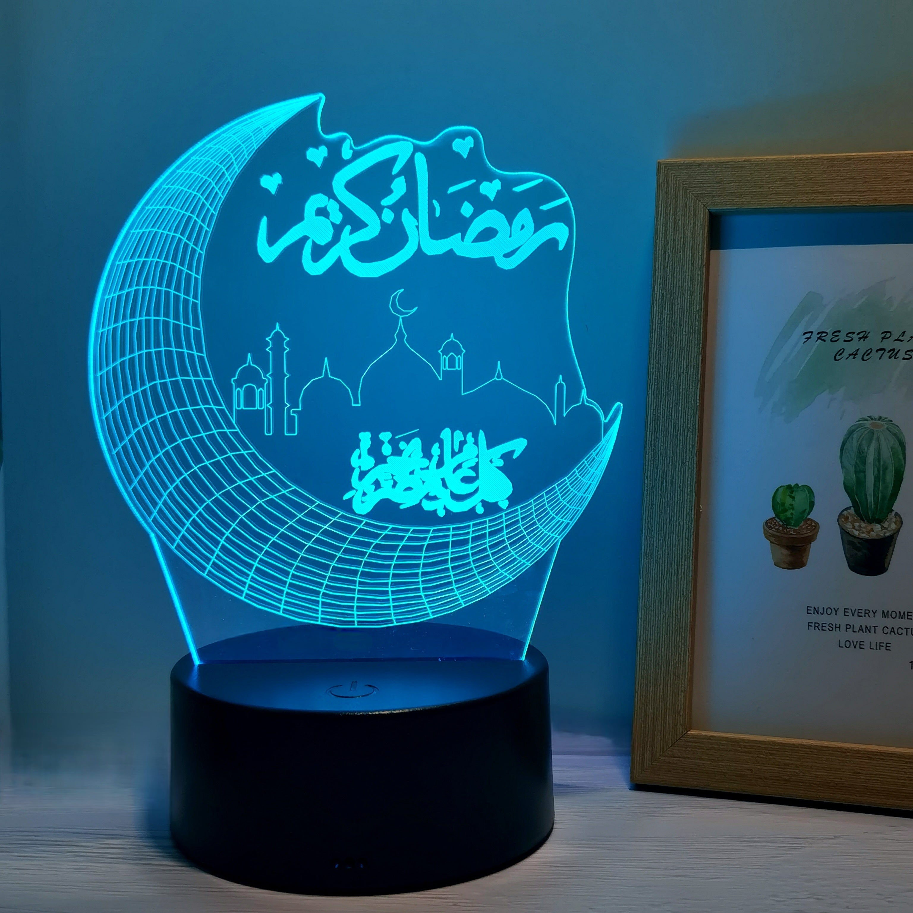 MoonPalace - 3D Night Lamp with 7 Colors Touch Control