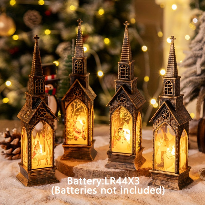 CandleLicht - 4 Peças de Decorações de Velas LED de Natal a Pilhas