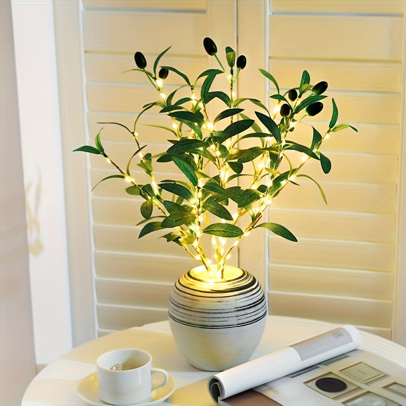 LumiTak - Olive Branch LED Table Lamp Decorative