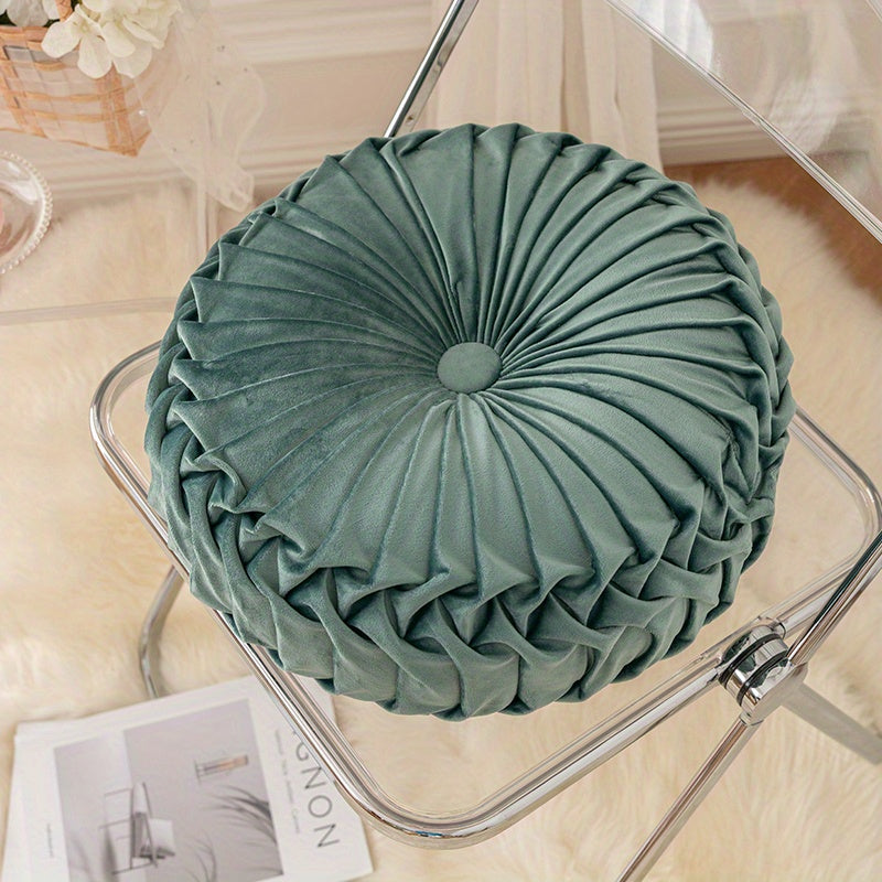 Cojín de calabaza - Funda de cojín redonda de terciopelo para sofá, tatami, decoración de sala de estar y oficina