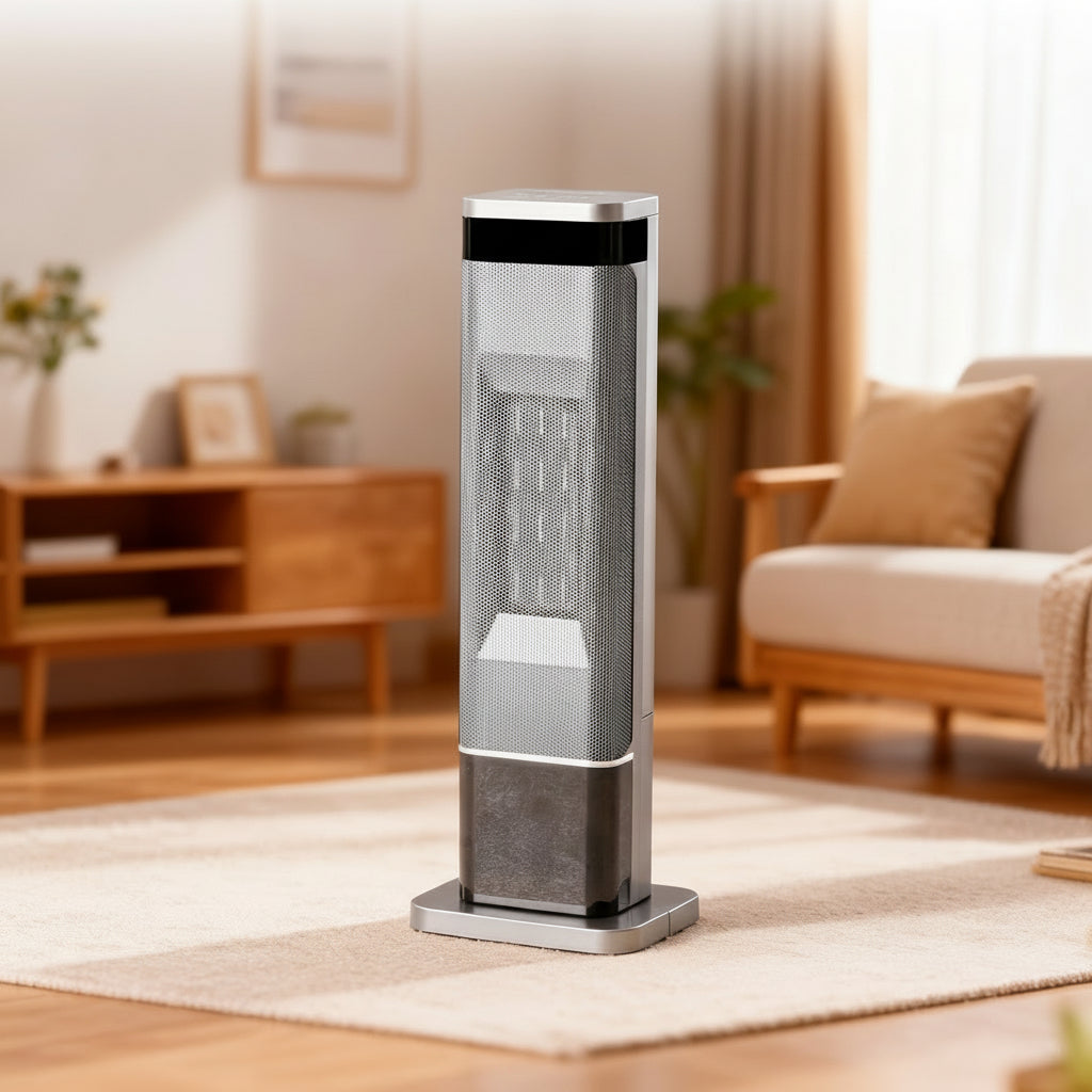 Electric Tile Tower Heater Metal Rotatable Fast Heating