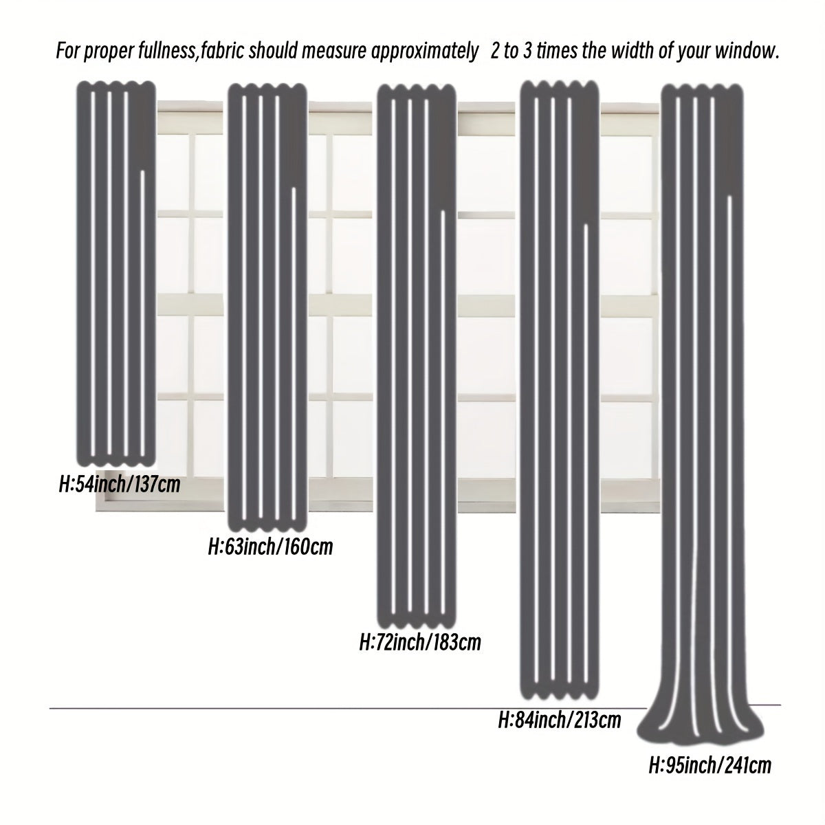 4-piece Set of Blackout Curtains with Rings - Heat Insulating, Privacy Protection