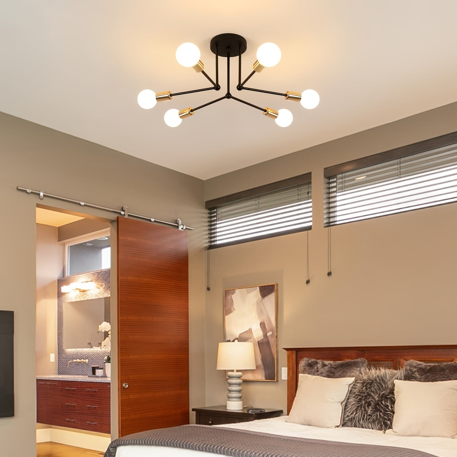 RetroLight - Industrial 6-head Ceiling Lamp