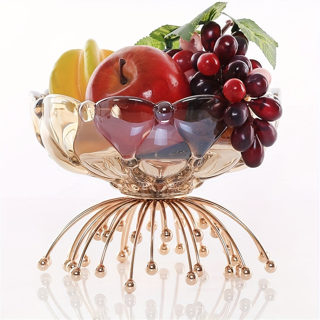 IronServe-Fruitkom - Cesto Redondo de Frutas em Ferro Fundido para Decoração de Mesa