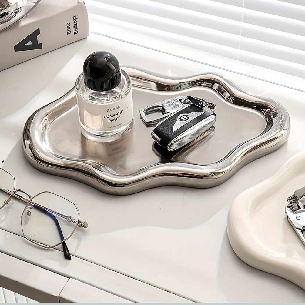 CloudDish - Large Cloud-Shaped Ceramic Jewelry Dish | For Necklaces, Earrings & Glasses