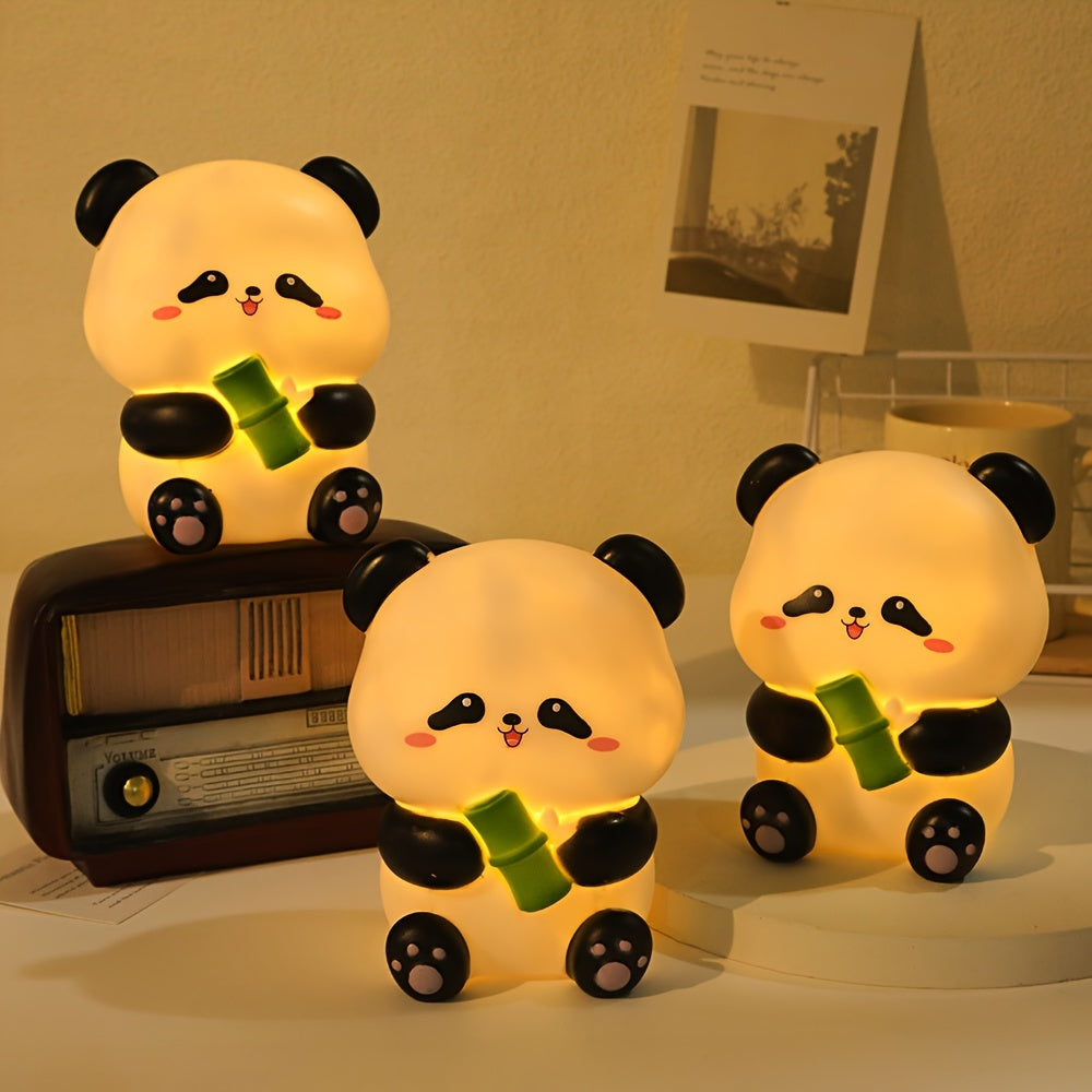PandaGlow - Lampada Notturna LED Ombreggiata per Scrivania e Camera da Letto