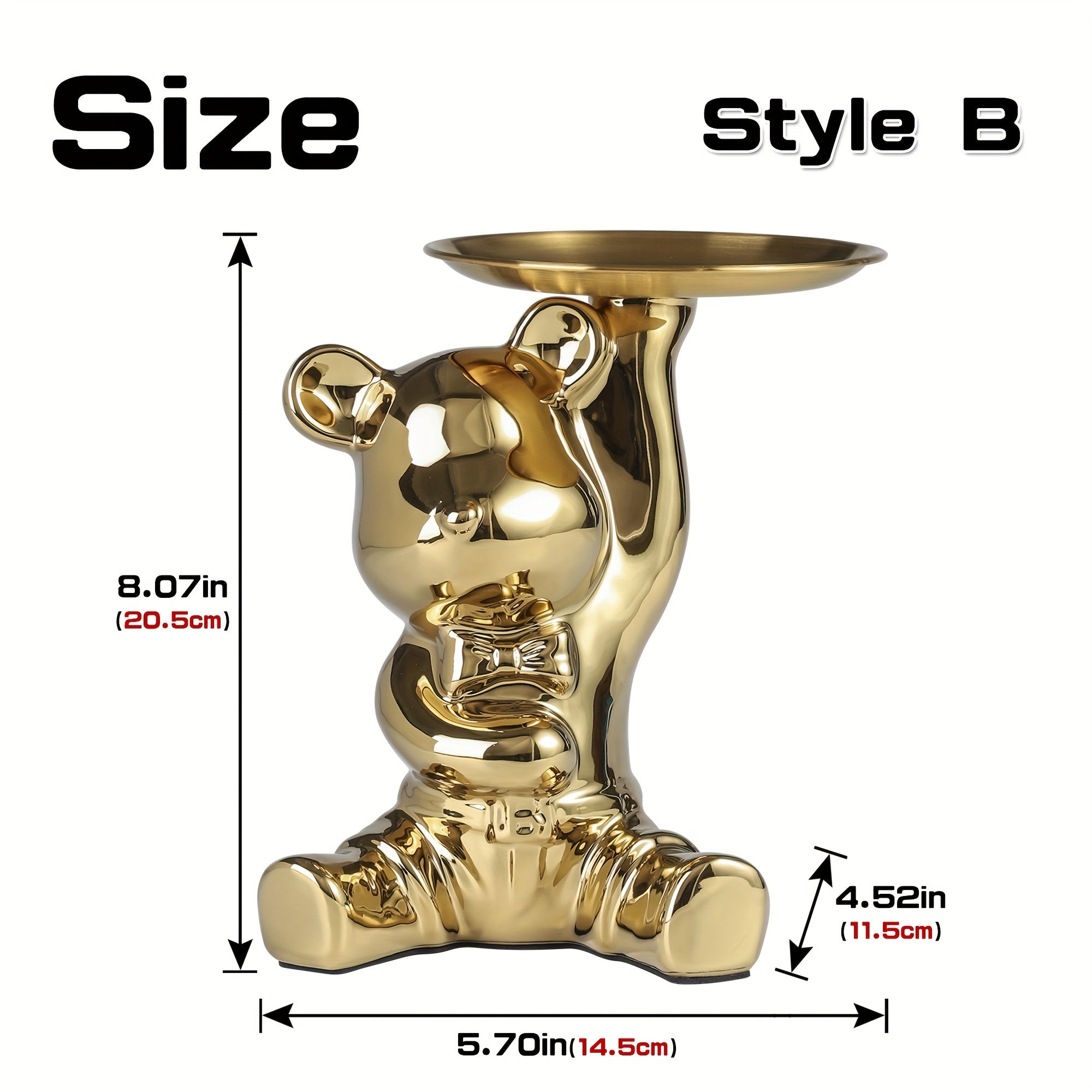 CeramiBear - Ceramic Bear & Rabbit Decorative Tray