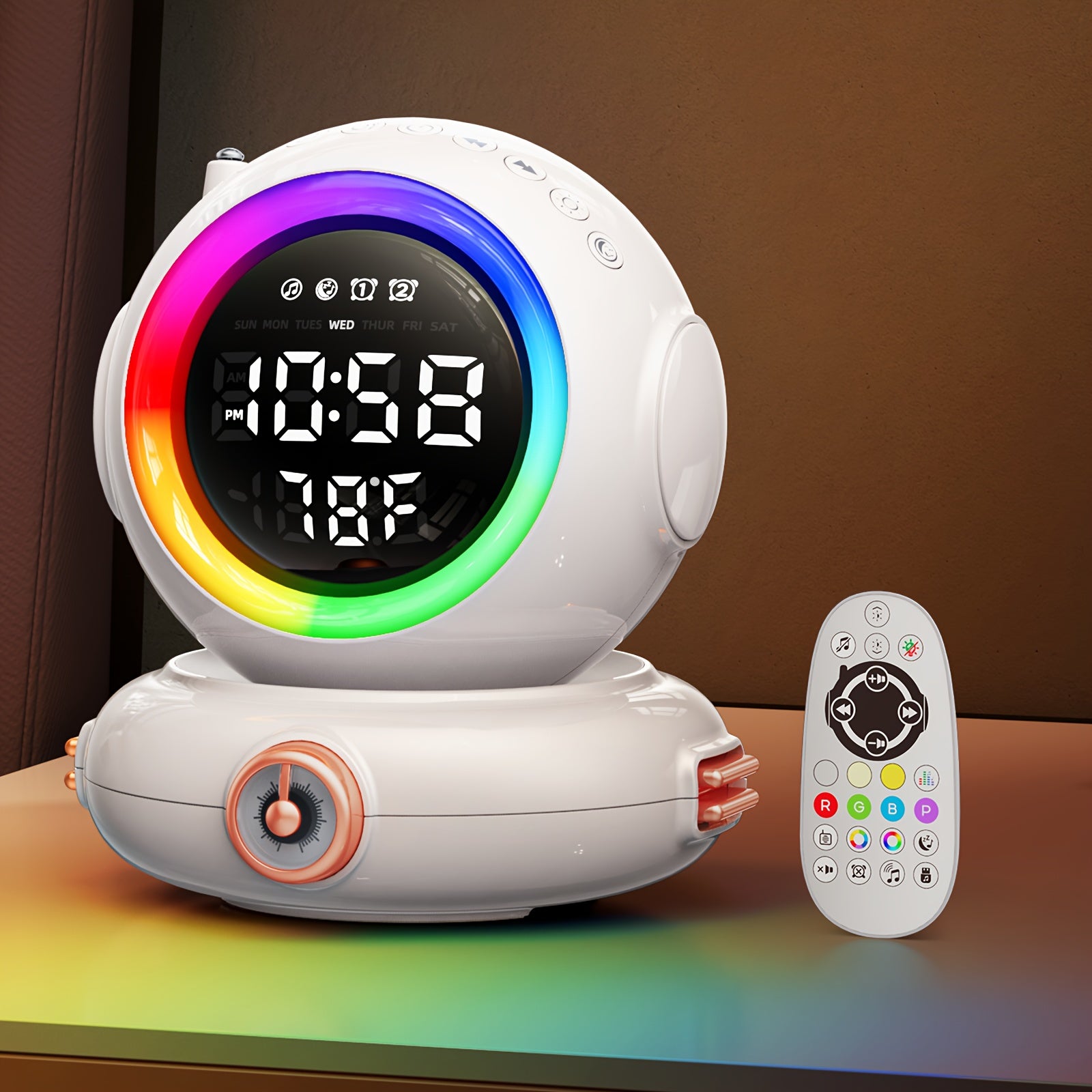 MoonLite - Digital Alarm Clock with Sunrise Simulation and Dual Alarm