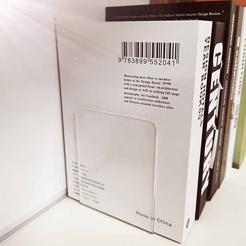 ClearView - Transparante Acryl Boekenstandaard L-vormig