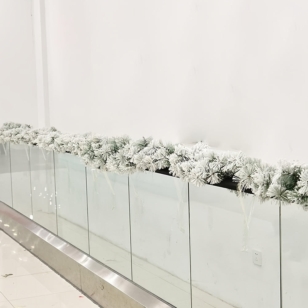 FrostyGarland - 1 Piece, 274.32 cm Snowflake Christmas Garland for Christmas Decoration