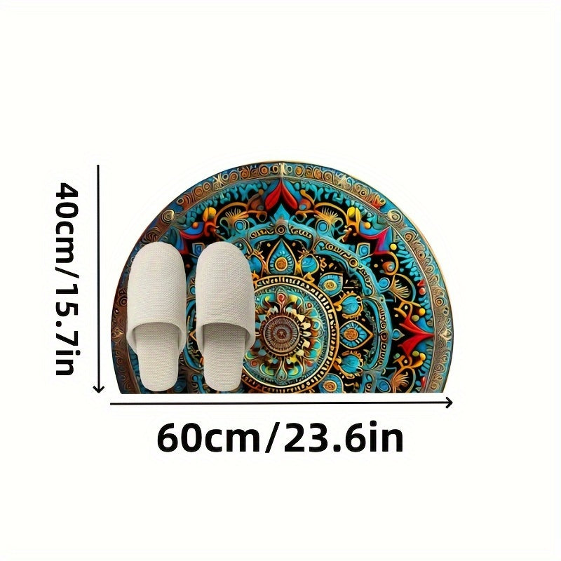 Zerbino Mandala Bohemien - Antiscivolo, Morbido e Lavabile in Lavatrice