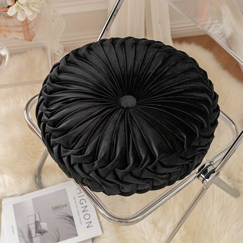 Cojín de calabaza - Funda de cojín redonda de terciopelo para sofá, tatami, decoración de sala de estar y oficina