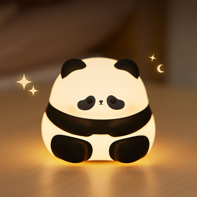 PandaGlow - Cute Large Panda LED Night Light with Touch Control and Rechargeable Battery