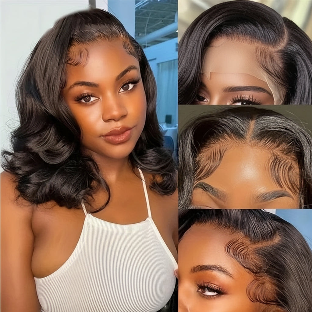 Pruiken Body Wave Kanten Hair Lacey Wig Natuurlijk Volume