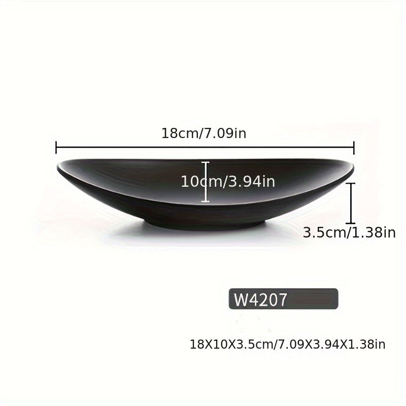 BlackTray - Oval Black Jewelry & Key Tray | Polished Metal Organizer