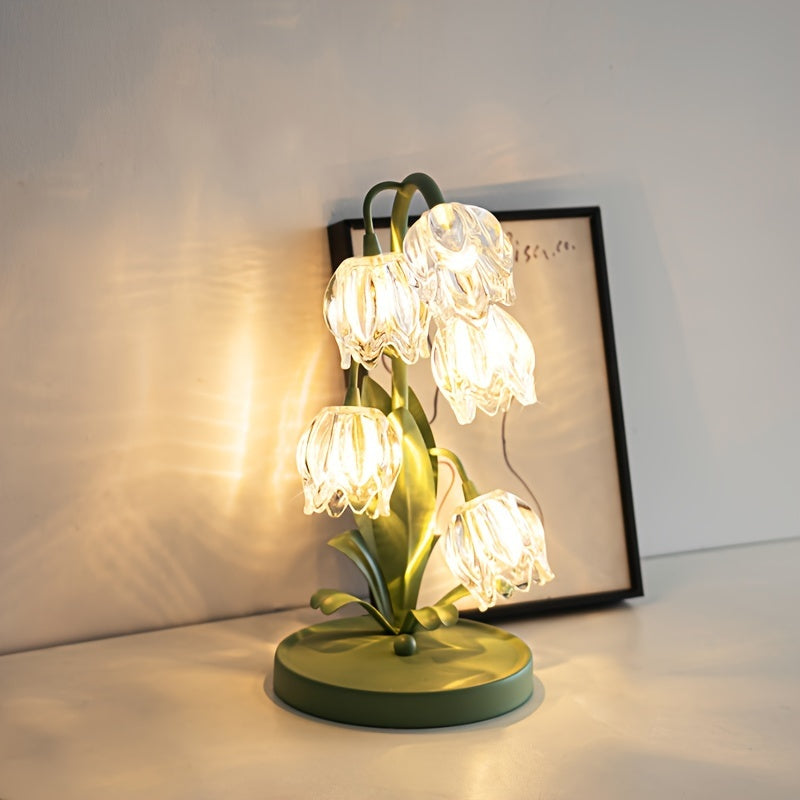 BellBloom - Elegante Candeeiro de Mesa com LED Bellflower