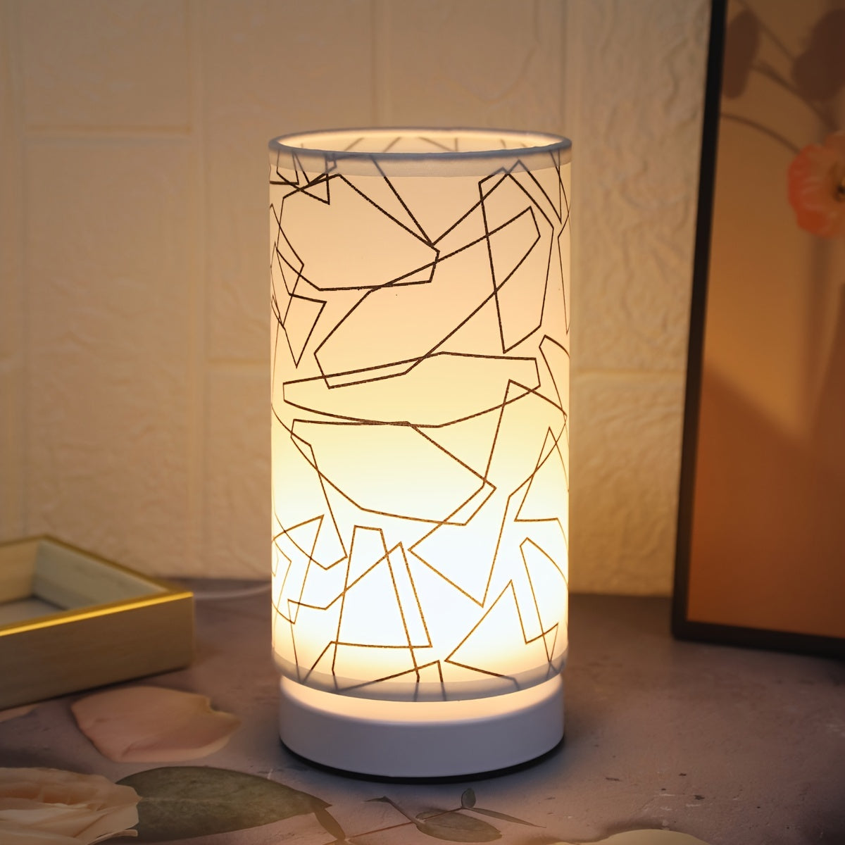 ModernLicht - Lámpara de mesa USB cilíndrica