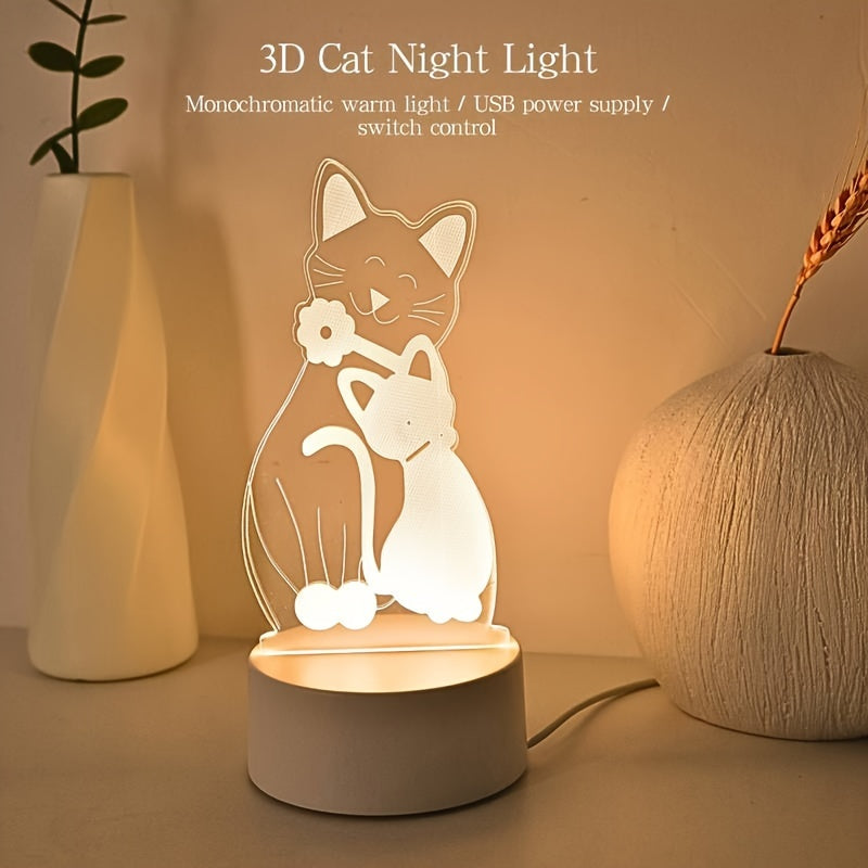 GlowPair - Art Deco Dimmable Pair of Cat Night Lamps