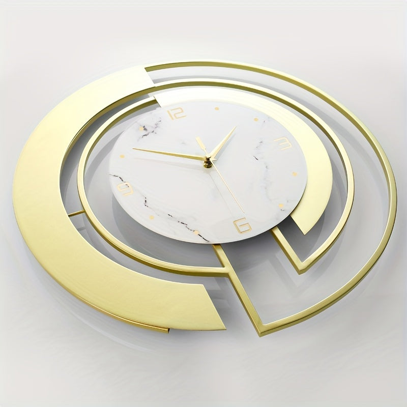 LuxuryTime - Modern Metal Wall Clock, 18 Inch