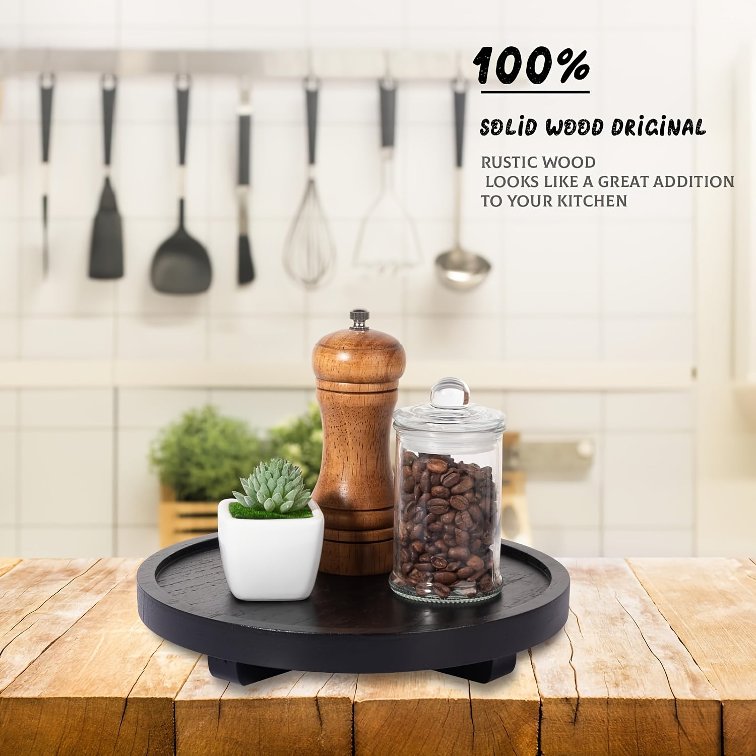 NatureBowl - Taça Redonda Natural de Madeira 22,86 cm