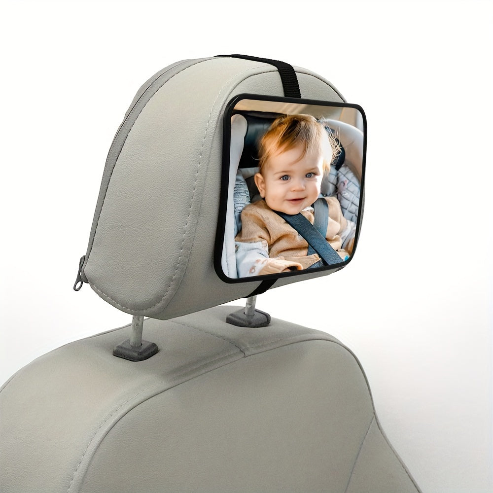 Espelho Retrovisor de Automóvel Testado e Certificado à Prova de Quebras para Bebés Virados para Trás - Visão Ampla