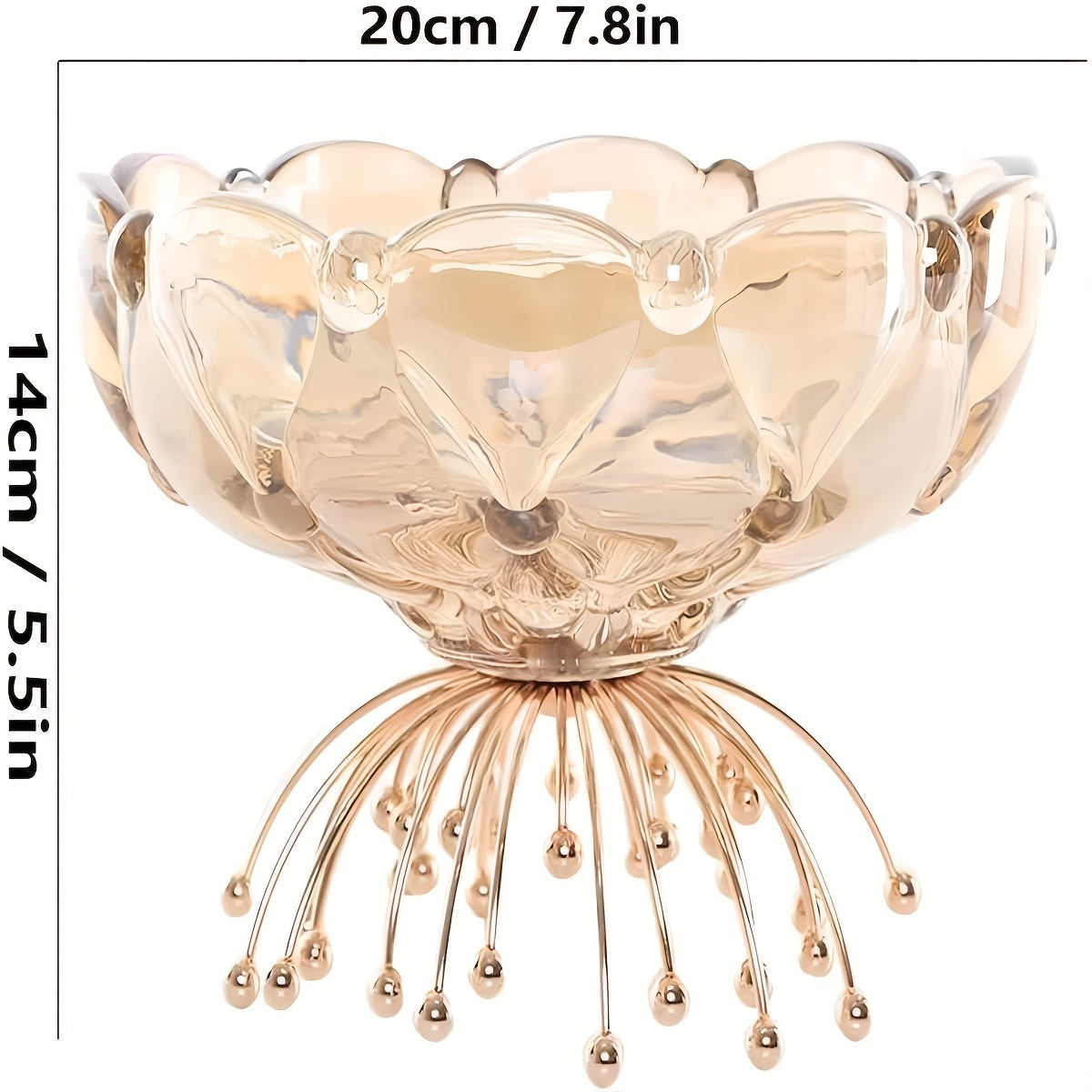 IronServe-Fruitkom - Cesto Redondo de Frutas em Ferro Fundido para Decoração de Mesa