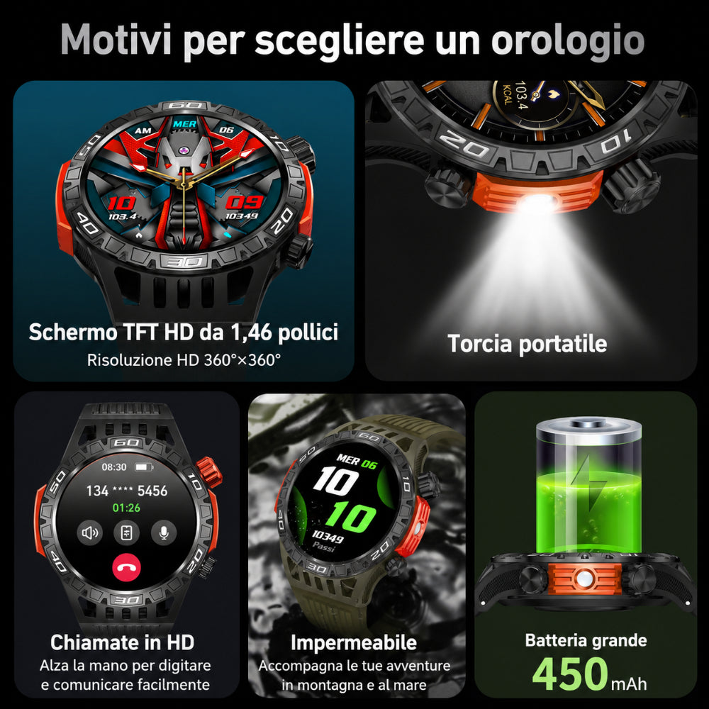 Sporty Fitness Touch Waterproof Smartwatch for Daily Use