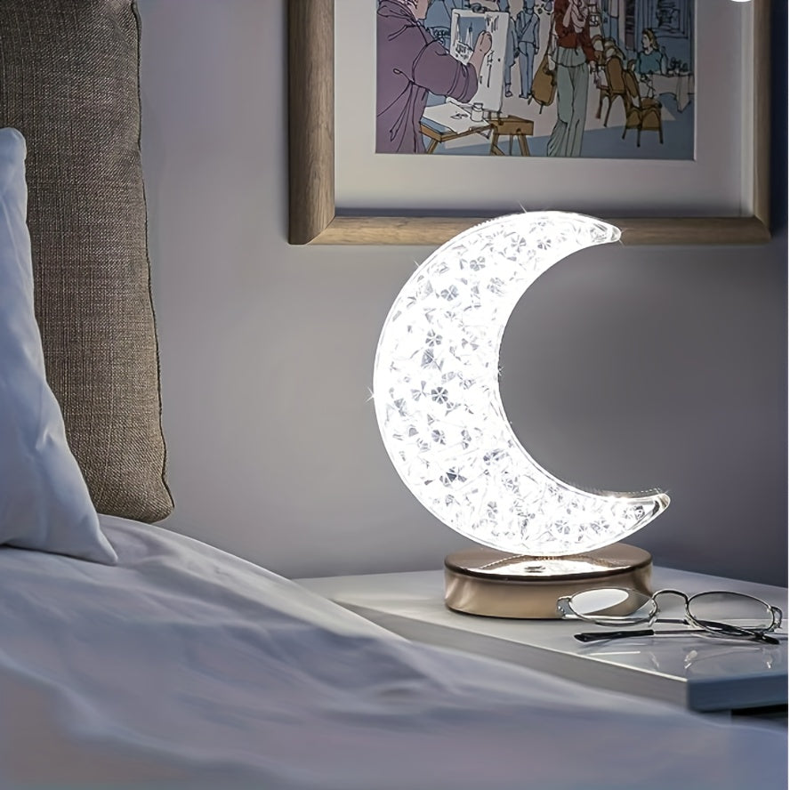 SterLamp - Lampada da tavolo in cristallo dimmerabile con controllo touch