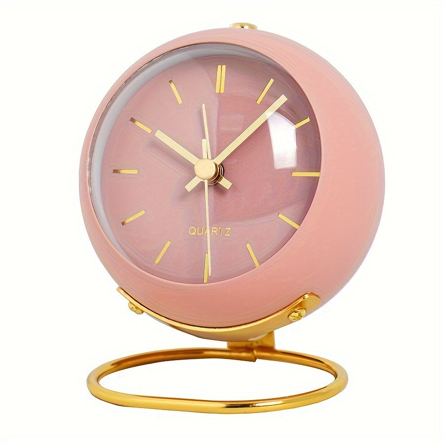 EleganceTime - Sveglia al quarzo elegante con cornice in metallo