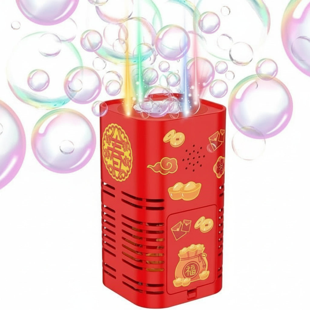Máquina de burbujas mágica con iluminación colorida para fiestas