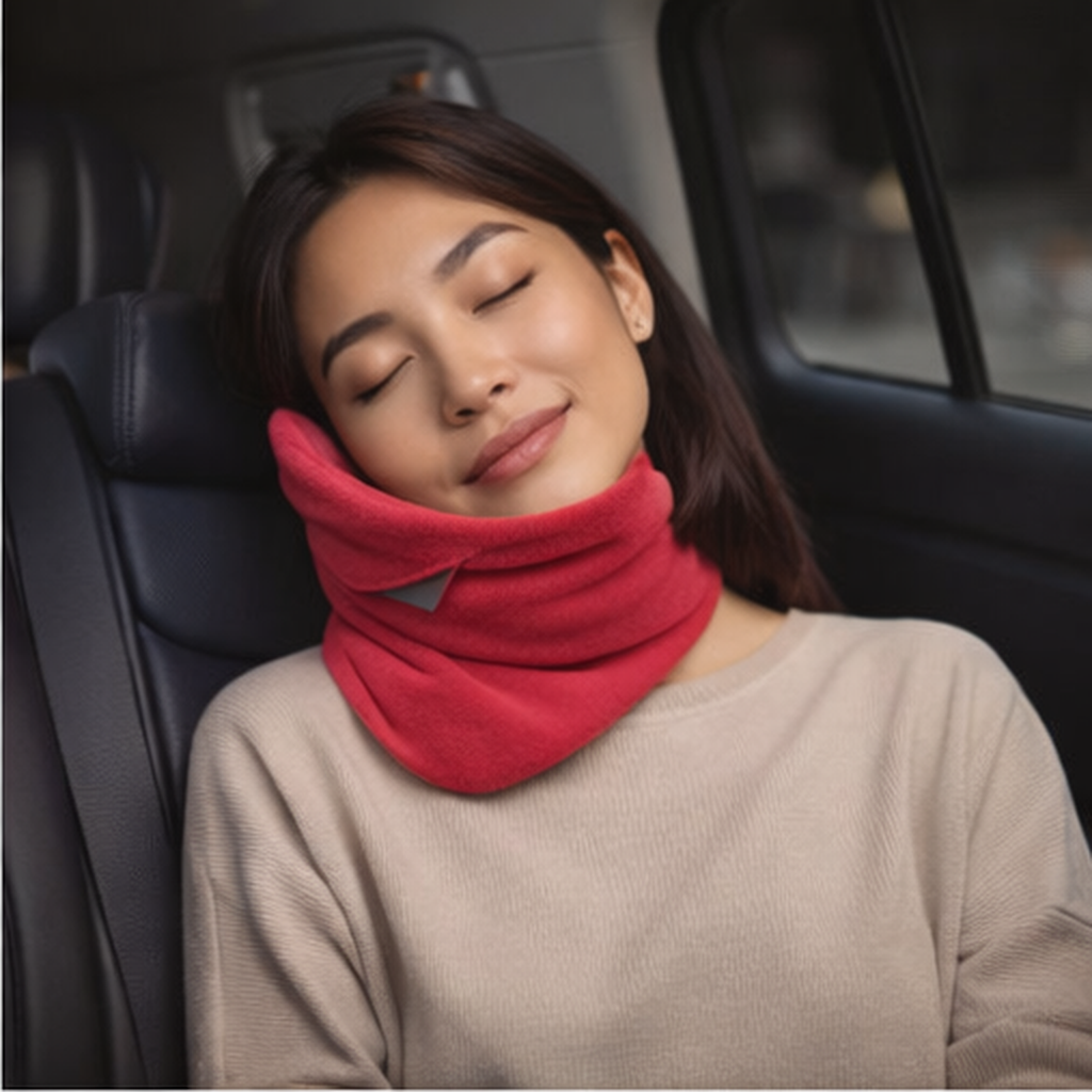 Almohada de viaje compacta para soporte de cuello estilo envolvente Zitrust