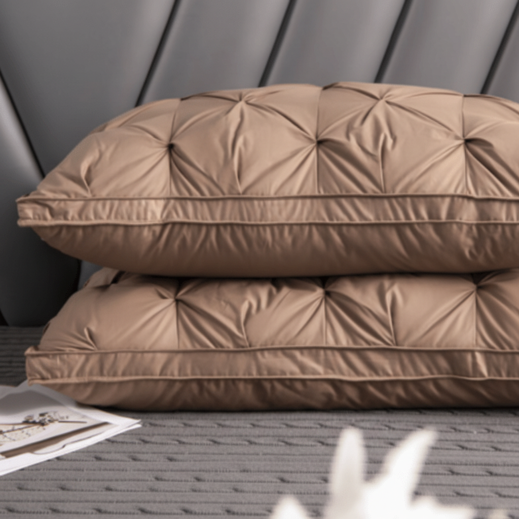 Pillow Goose Down Luxury Ergonomic Comfortable Night Sleep