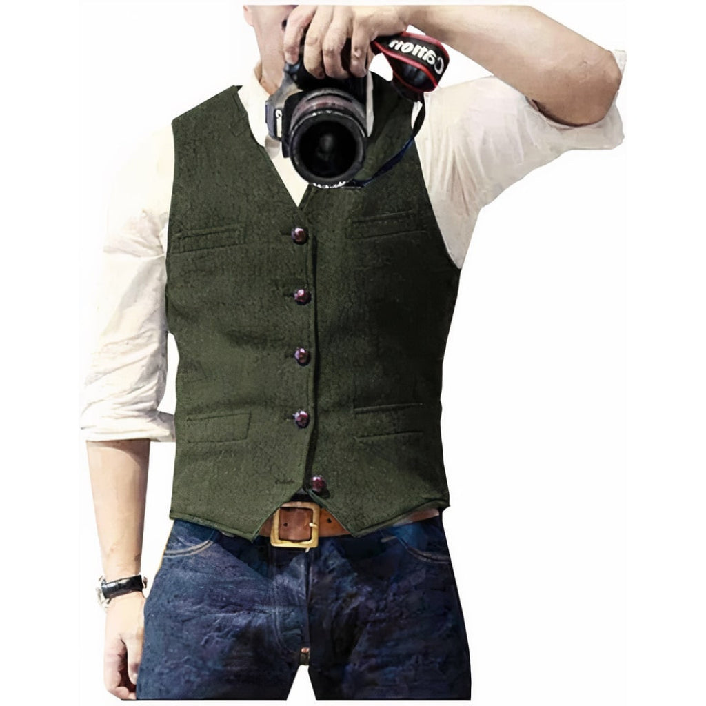 Gilet Casual Abbottonato Vestibilità Classica - Image 3