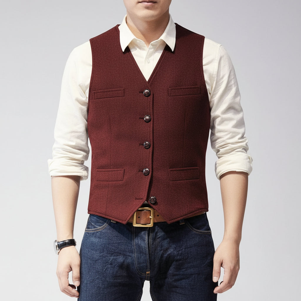 Gilet Casual Abbottonato Vestibilità Classica - Image 6