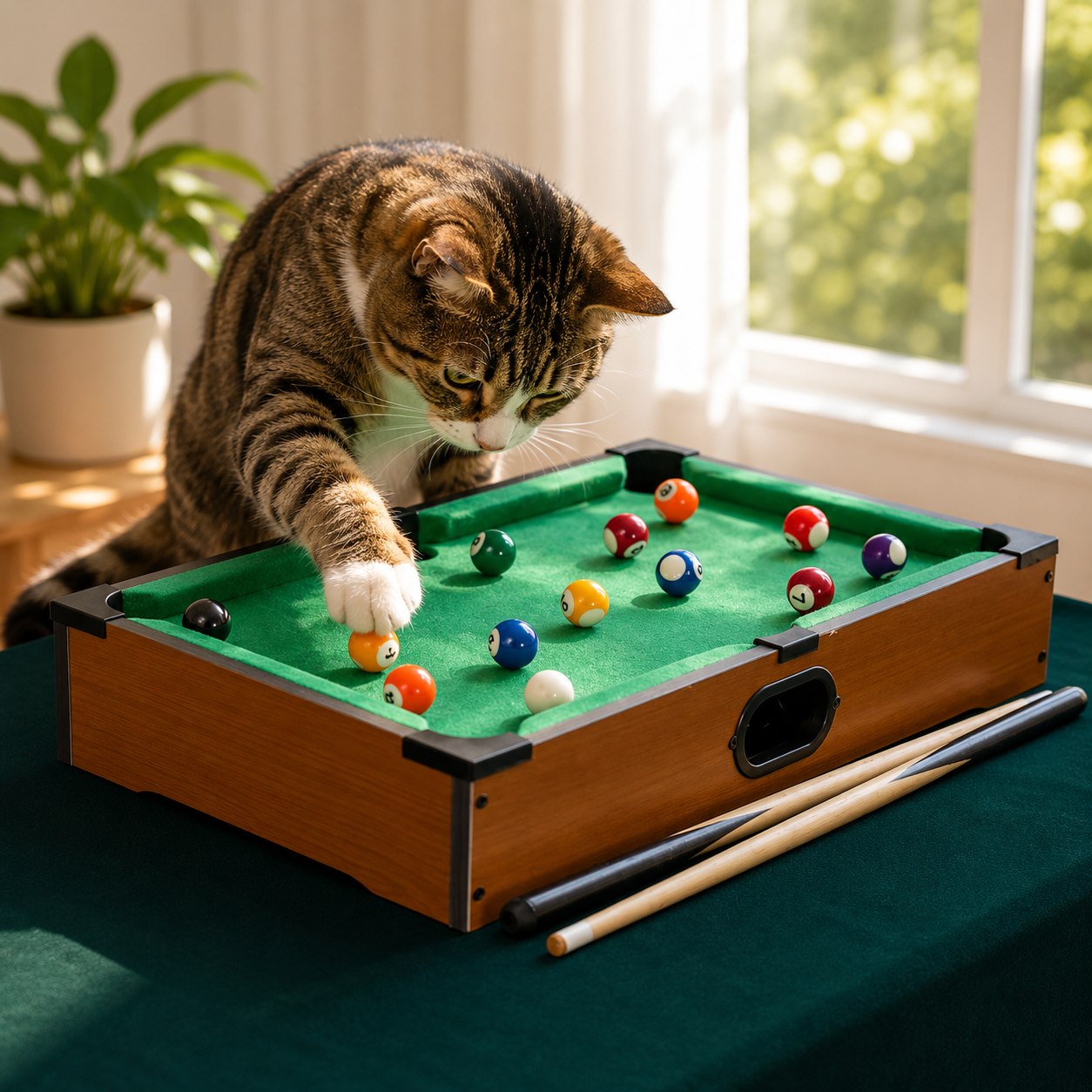 Giocattolo Interattivo Per Gatti Biliardo Tavolo Gioco Per Gatti - Image 1