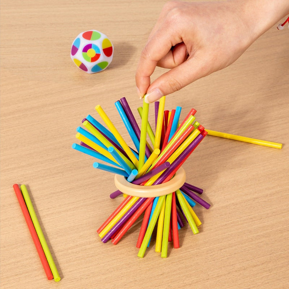 Giochi Educativi Bambini Legno Palline Bastoncini - Image 2