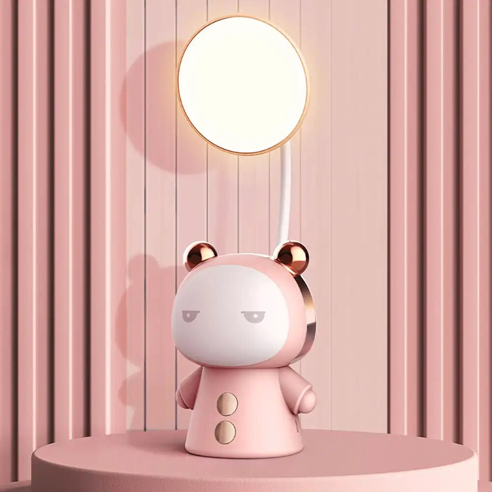 GlowKids - LED Cartoon Table Lamp for Children – Dimmable Night Light with USB Charging, Creative Design
