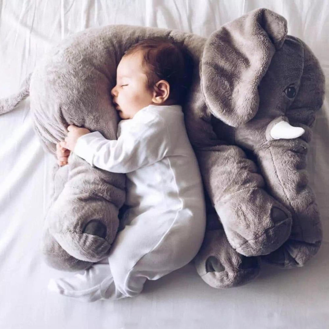 Almohada de Peluche para Bebé Elefante Soporte para Sueño y Comodidad