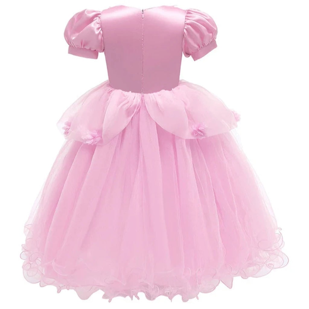 Halloween Costume Bambina Tulle Fiocco Abito Elegante - Image 3
