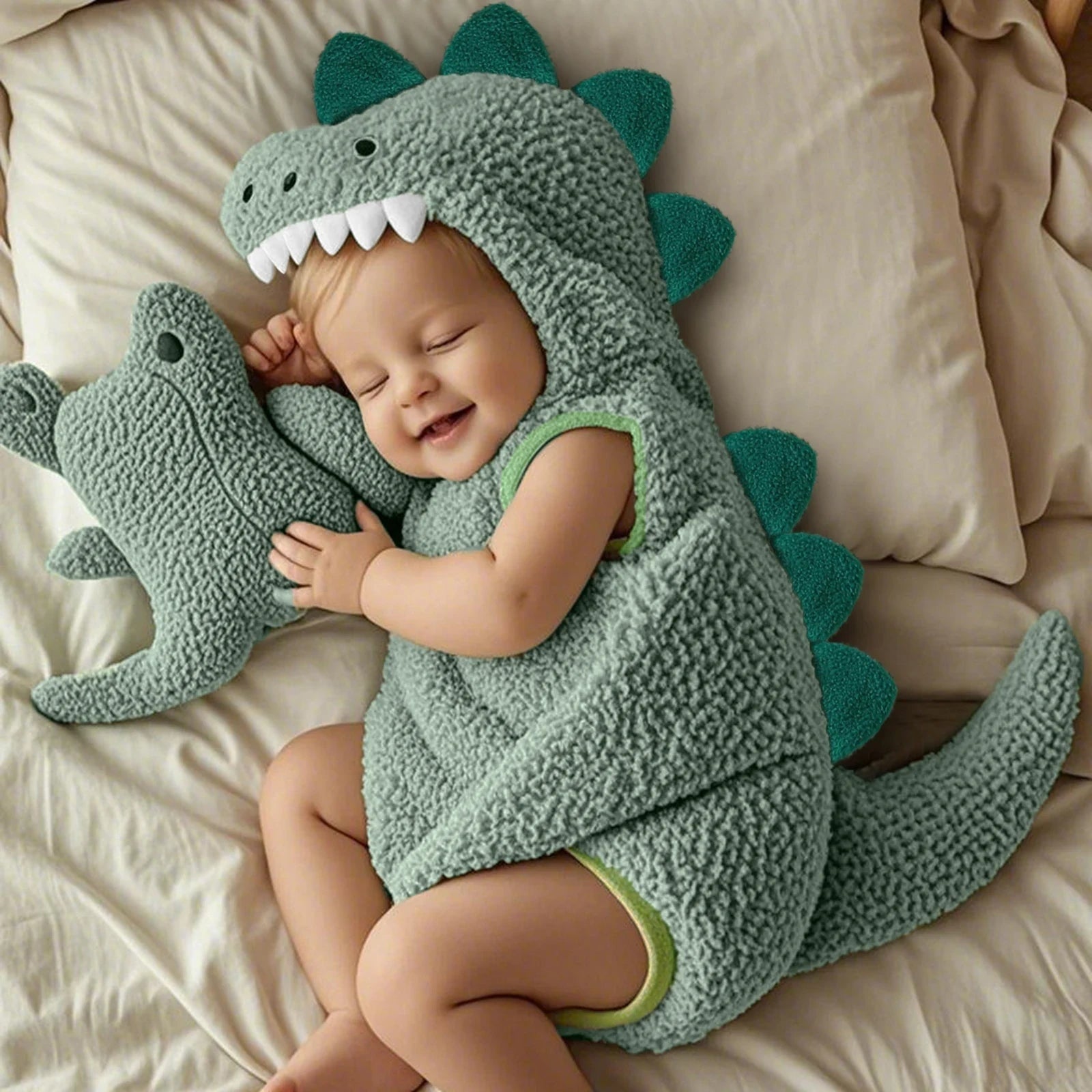 Halloween Costume Dinosauro Bambini Cappuccio - Image 1