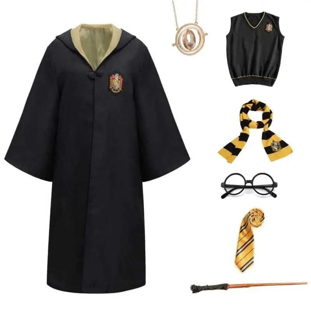 Halloween Costume Mago Cappotto Cappuccio - Image 5